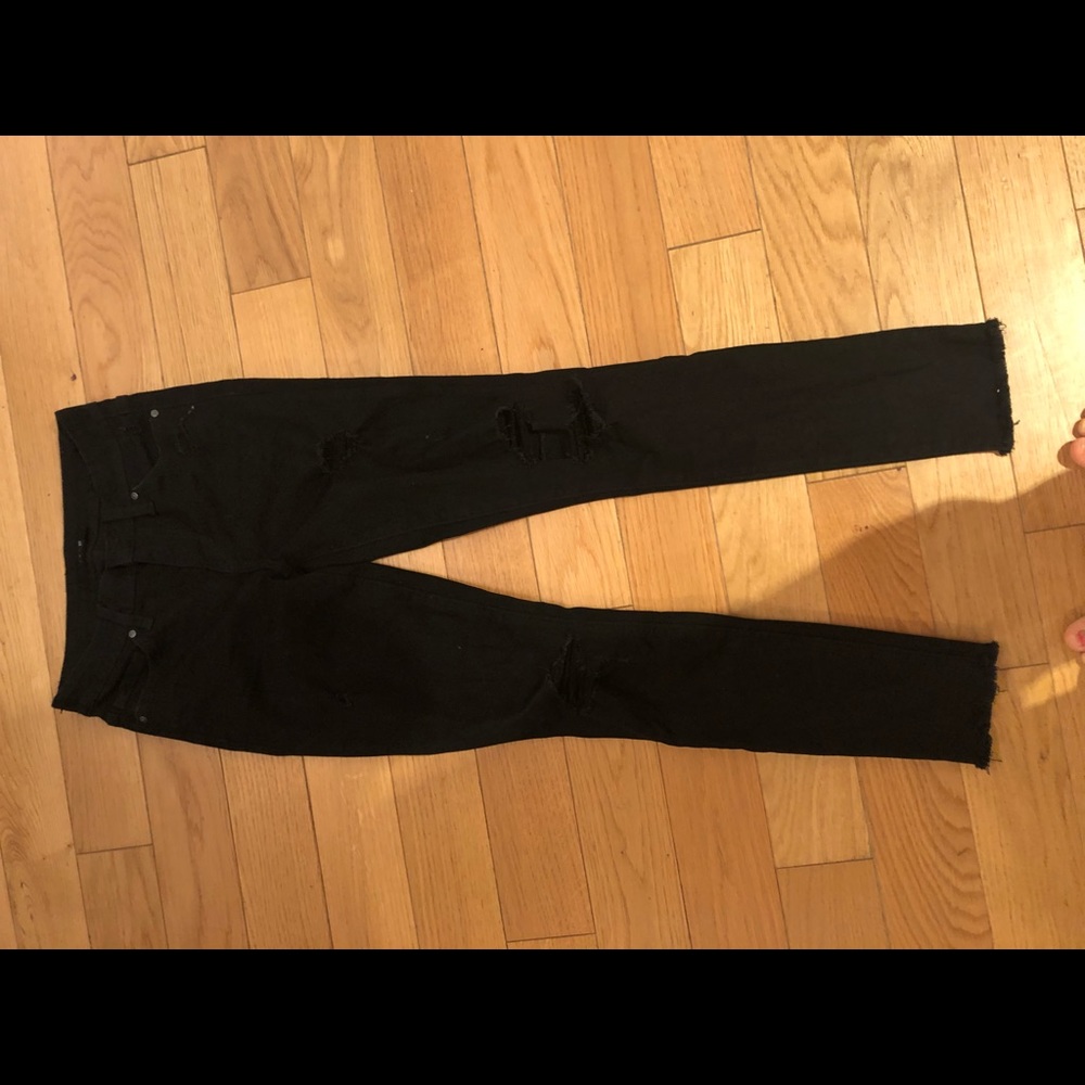 Joes Jeans Distressed Black Jeans